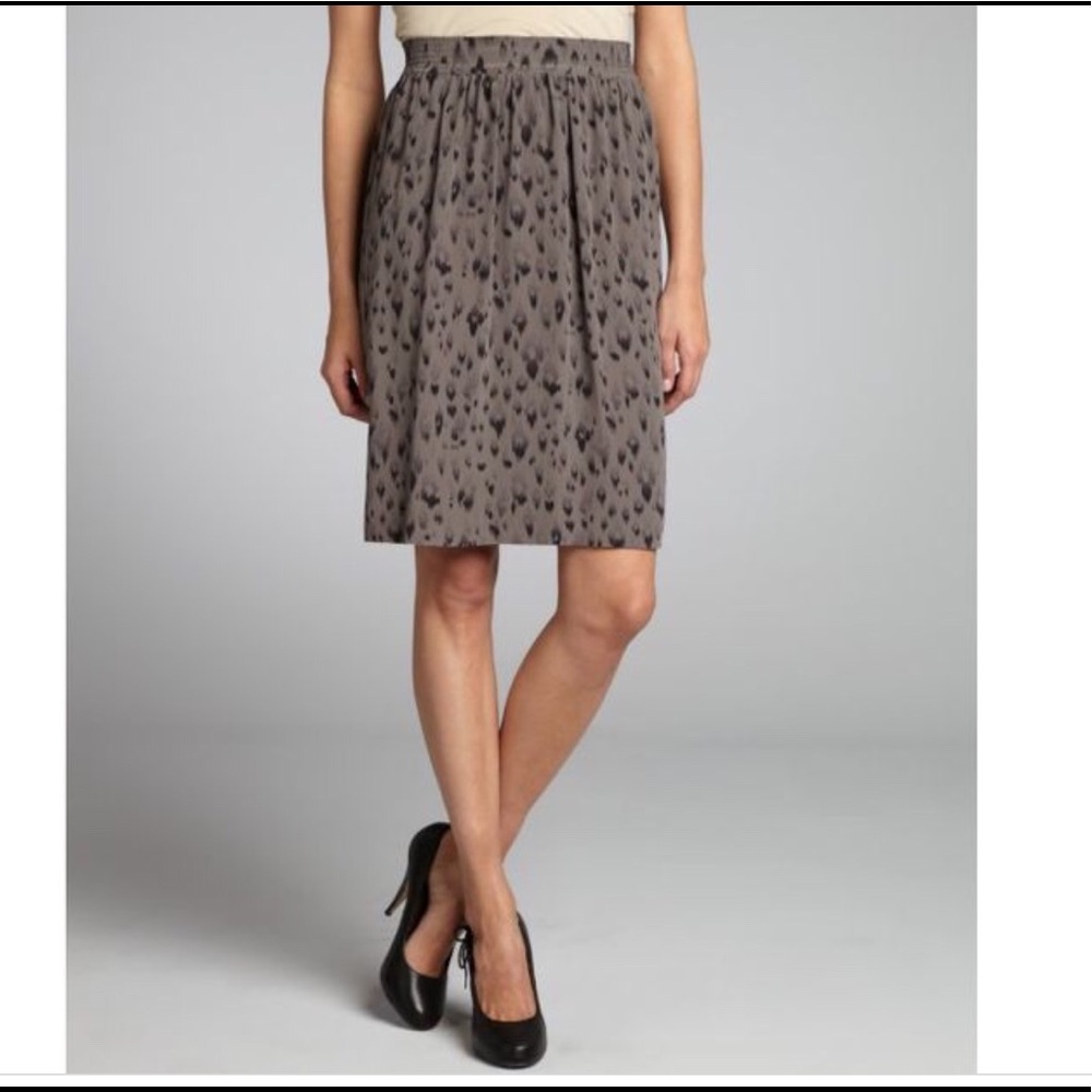 Rebecca Taylor leopard print skirt, size 0